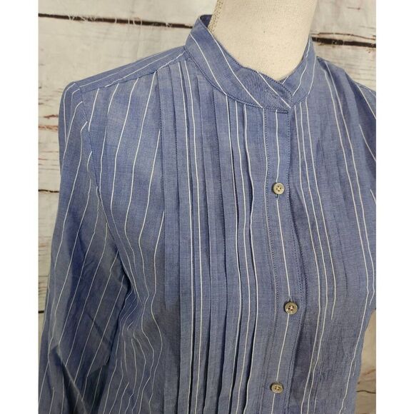 Alex Mill Standard Tuxedo Light Cotton Stripe Top Size Small NWT - Picture 4 of 6